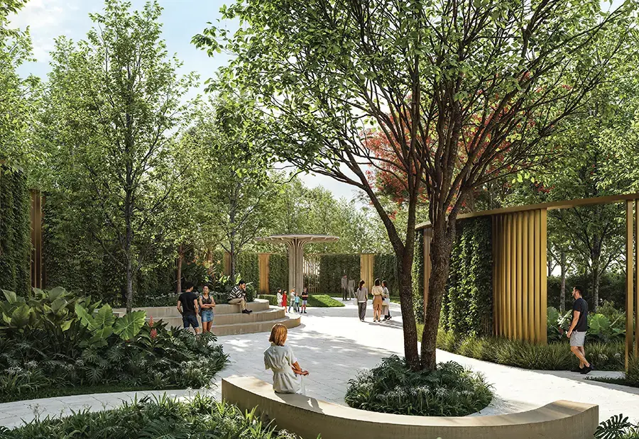 Prestige Garden Breeze landscaped open spaces and gardens